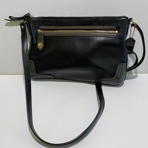 COACH Black Leather Clutch/Crossbody